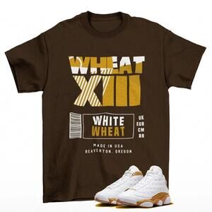 Box Label Wheat Shirt Brown To Match Jordan 13 Retro Wheat 414571-171